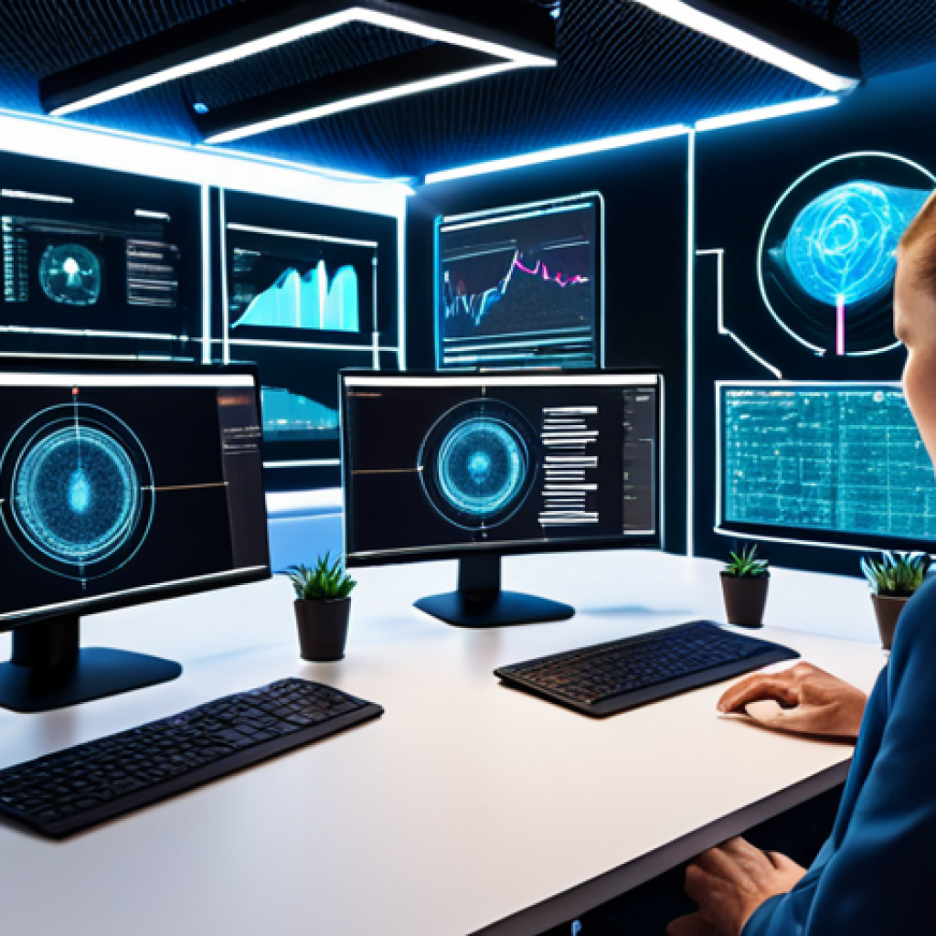 A futuristic, brightly lit office space in Stockholm. On a large screen, visualize a blockchain transaction with glowing lines connecting blocks of data. In the foreground, a diverse group of professionals collaborates, using laptops that display DApp interfaces. The overall atmosphere should convey security, transparency, and efficiency, reflecting the benefits of digital currencies.